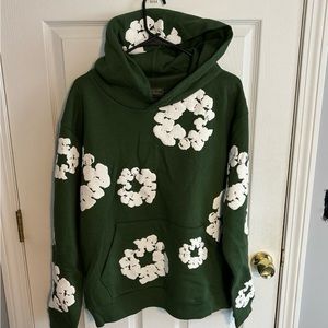 Denim Tears The Cotton Wreath Green Hoodie Size SMALL - BRAND NEW